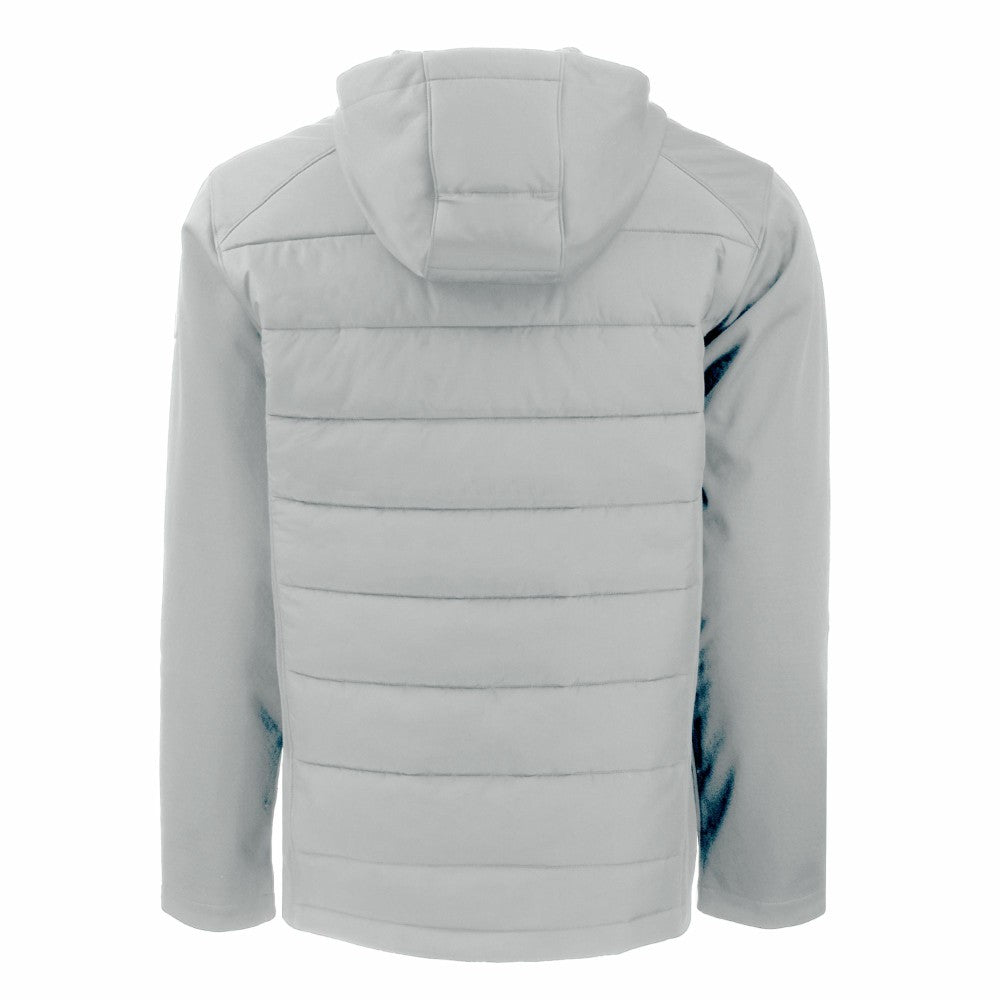 Milwaukee Brewers Cutter & Buck Evoke Hybrid Eco Softshell Recycled Full-Zip Hooded Jacket - MLB