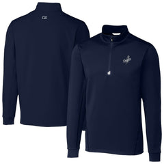 Los Angeles Dodgers Cutter & Buck Traverse Eco Tri-Blend DryTec Quarter-Zip Jacket - MLB
