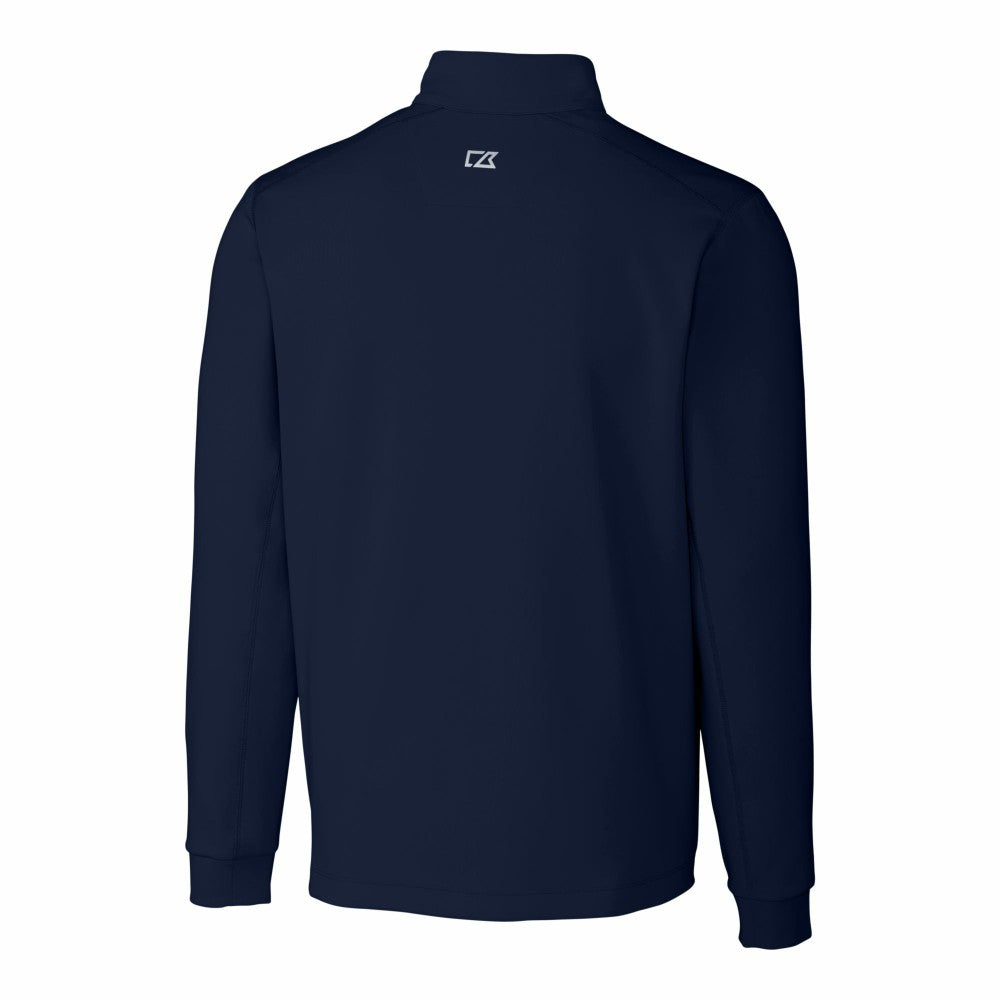 New York Mets Cutter & Buck Traverse Eco Tri-Blend DryTec Quarter-Zip Jacket - MLB