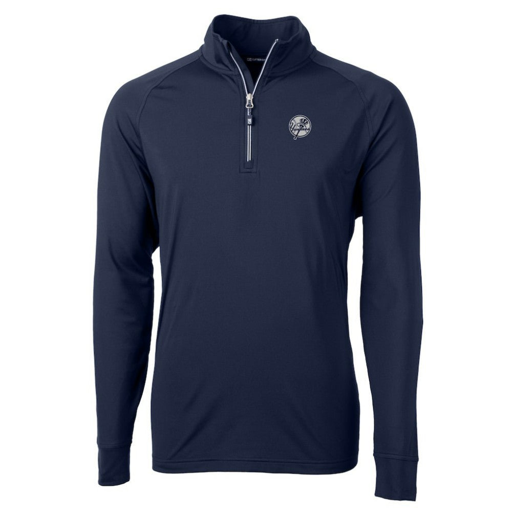 New York Yankees Cutter & Buck Adapt Eco Raglan Quarter-Zip Jacket - MLB