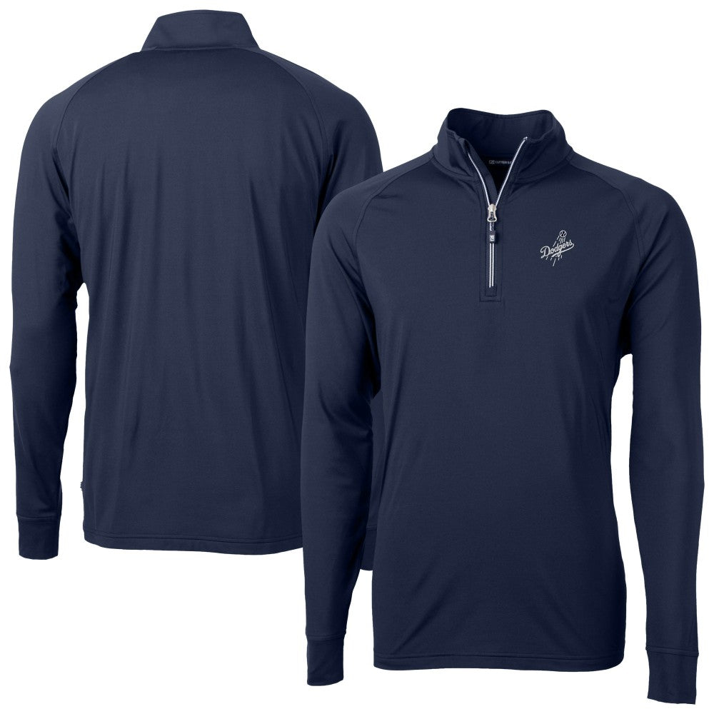 Los Angeles Dodgers Cutter & Buck Adapt Eco Raglan Quarter-Zip Jacket - MLB
