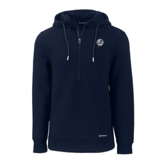 New York Yankees Cutter & Buck Roam Eco Recycled Tri-Blend Half-Zip Hoodie - MLB