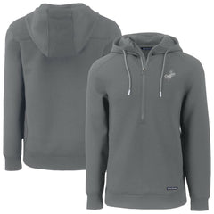 Los Angeles Dodgers Cutter & Buck Roam Eco Recycled Tri-Blend Half-Zip Hoodie - MLB