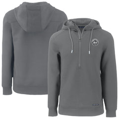 New York Mets Cutter & Buck Roam Eco Recycled Tri-Blend Half-Zip Hoodie - MLB