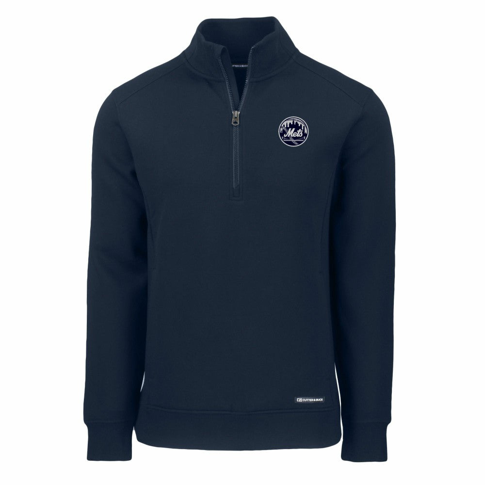 New York Mets Cutter & Buck Roam Eco Quarter-Zip Jacket - MLB