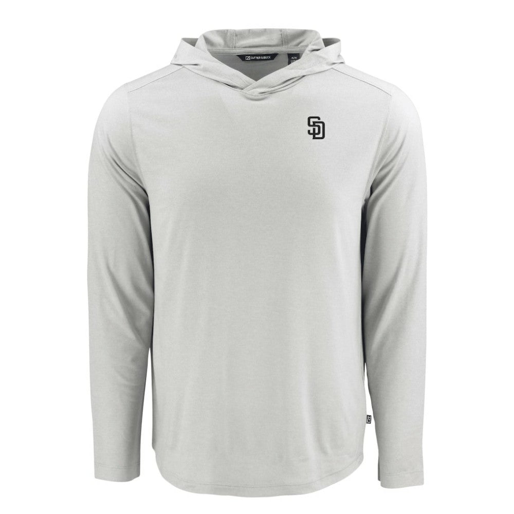 San Diego Padres Cutter & Buck Coastline Epic Comfort Eco Recycled Hoodie T-Shirt - MLB