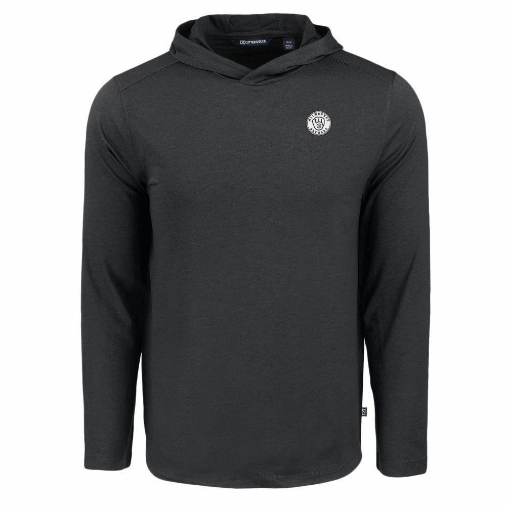 Milwaukee Brewers Cutter & Buck Coastline Epic Comfort Eco Recycled Hoodie T-Shirt - MLB