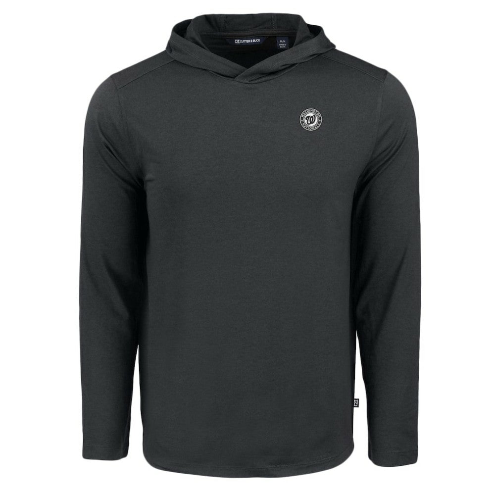 Washington Nationals Cutter & Buck Coastline Epic Comfort Eco Recycled Long Sleeve Hoodie T-Shirt - MLB