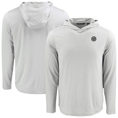 Washington Nationals Cutter & Buck Coastline Epic Comfort Eco Recycled Long Sleeve Hoodie T-Shirt - MLB