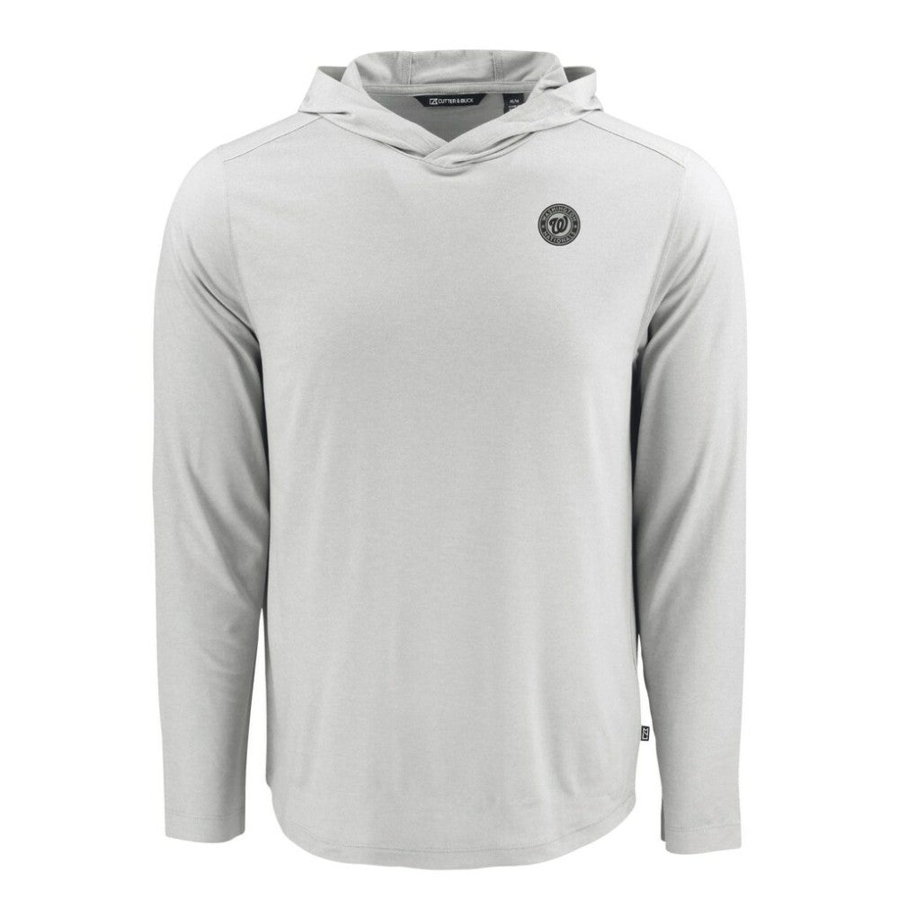 Washington Nationals Cutter & Buck Coastline Epic Comfort Eco Recycled Long Sleeve Hoodie T-Shirt - MLB