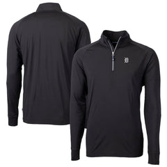 Detroit Tigers Cutter & Buck Big & Tall Adapt Eco DryTec Raglan Quarter-Zip Jacket - MLB