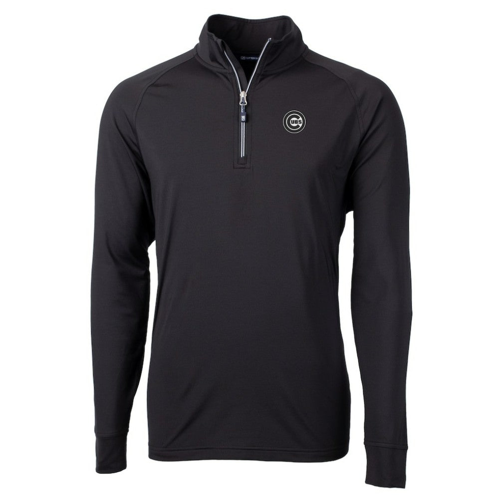 Chicago Cubs Cutter & Buck Big & Tall Adapt Eco DryTec Raglan Quarter-Zip Jacket - MLB