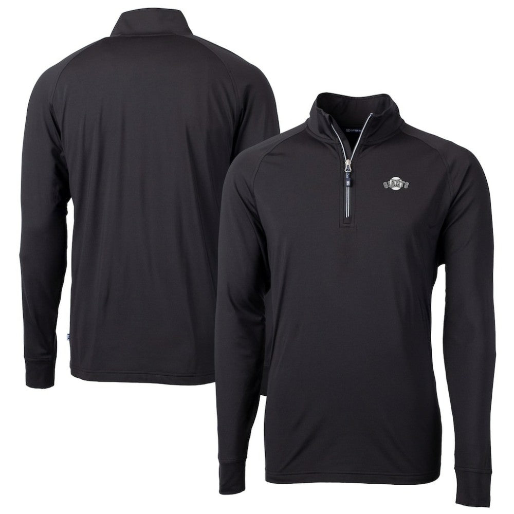 San Francisco Giants Cutter & Buck Big & Tall Adapt Eco DryTec Raglan Quarter-Zip Jacket - MLB
