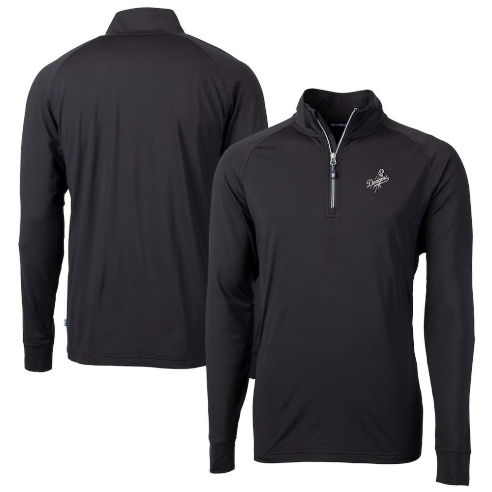 Los Angeles Dodgers Cutter & Buck Big & Tall Adapt Eco DryTec Raglan Quarter-Zip Jacket - MLB