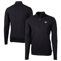 San Francisco Giants Cutter & Buck Big & Tall Virtue Eco Pique Quarter-Zip Jacket - MLB