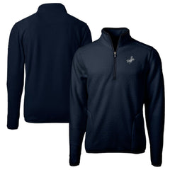 Los Angeles Dodgers Cutter & Buck Big & Tall Cascade Eco Fleece Quarter-Zip Jacket - MLB