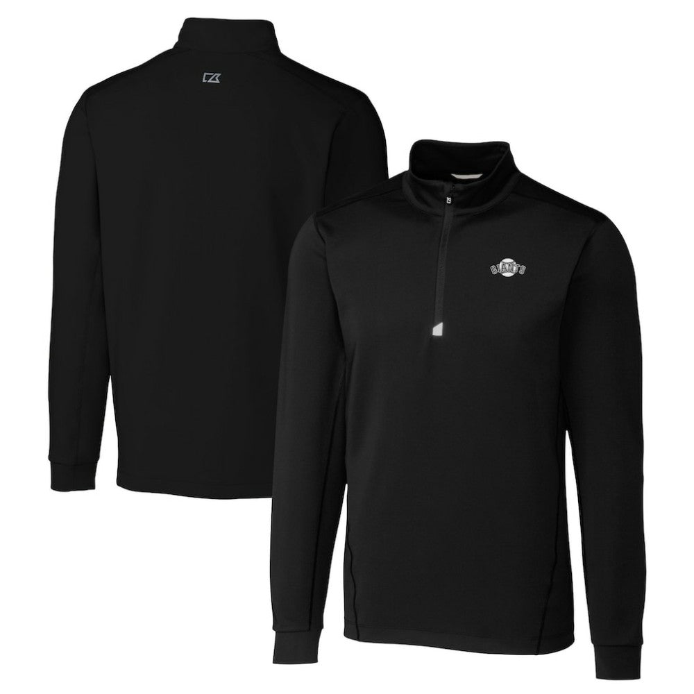San Francisco Giants Cutter & Buck Big & Tall Traverse DryTec Quarter-Zip Jacket - MLB