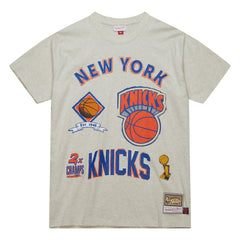 New York Knicks Hardwood Classics Legacy Defined Retro Championship T-Shirt Oatmeal - NBA