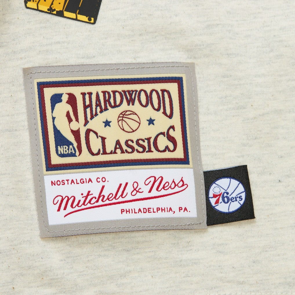 Philadelphia 76ers Hardwood Classics Legacy Defined Retro Championship T-Shirt Oatmeal - NBA