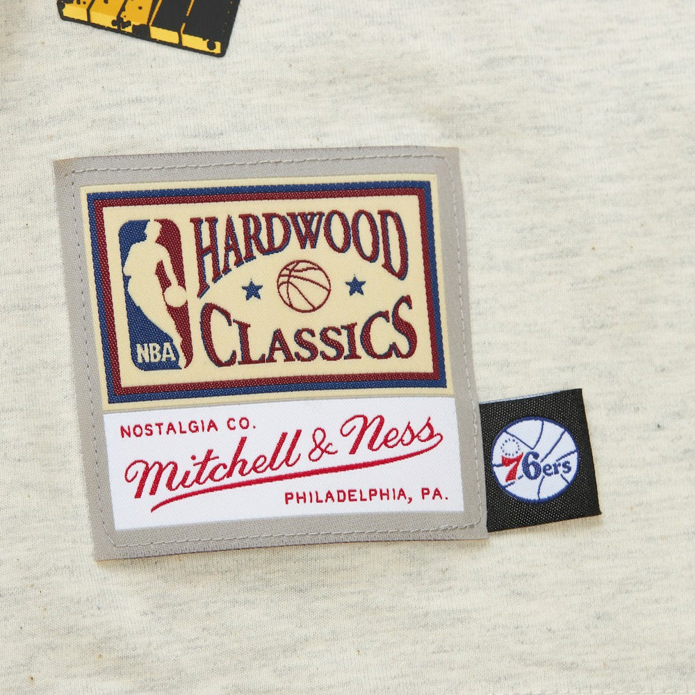 Philadelphia 76ers Hardwood Classics Legacy Defined Retro Championship T-Shirt Oatmeal - NBA