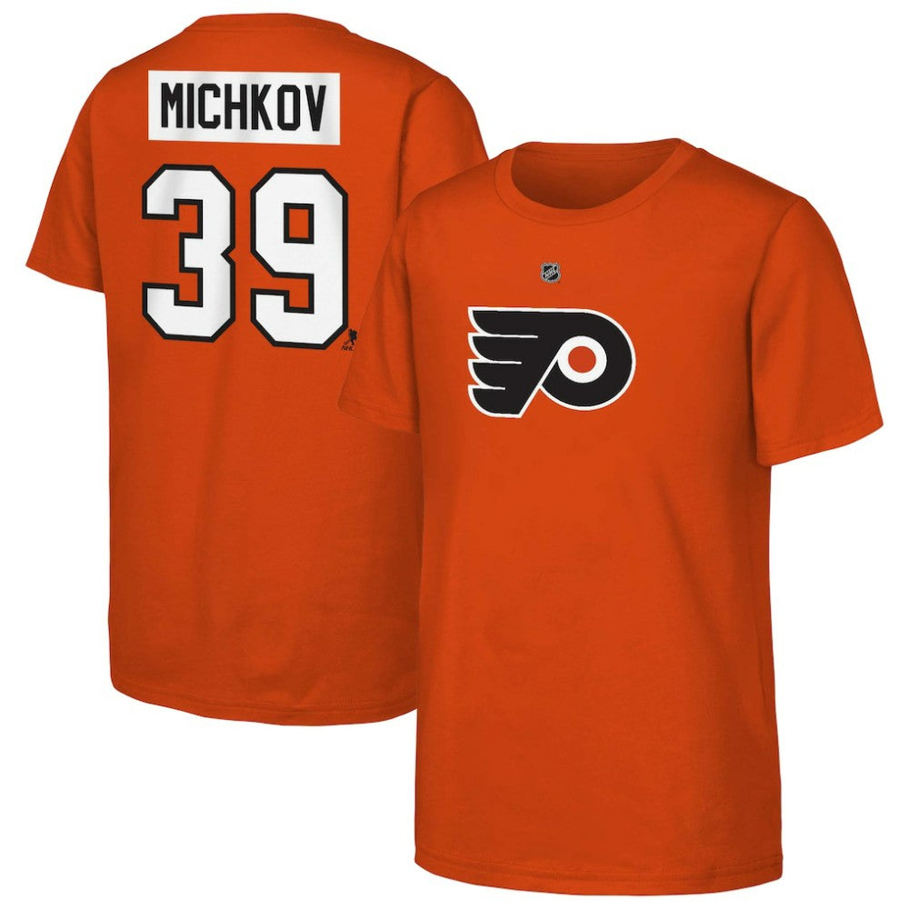 Matvei Michkov Philadelphia Flyers Youth Player Name & Number T-Shirt - Orange - NHL