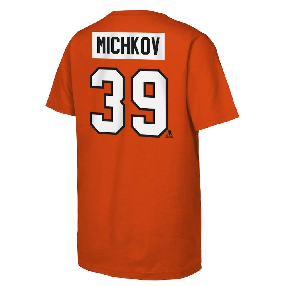 Matvei Michkov Philadelphia Flyers Youth Player Name & Number T-Shirt - Orange - NHL