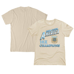 Argentina National Team 1863FC 16-Time Copa America Champions T-Shirt Cream - FIFA World CUP
