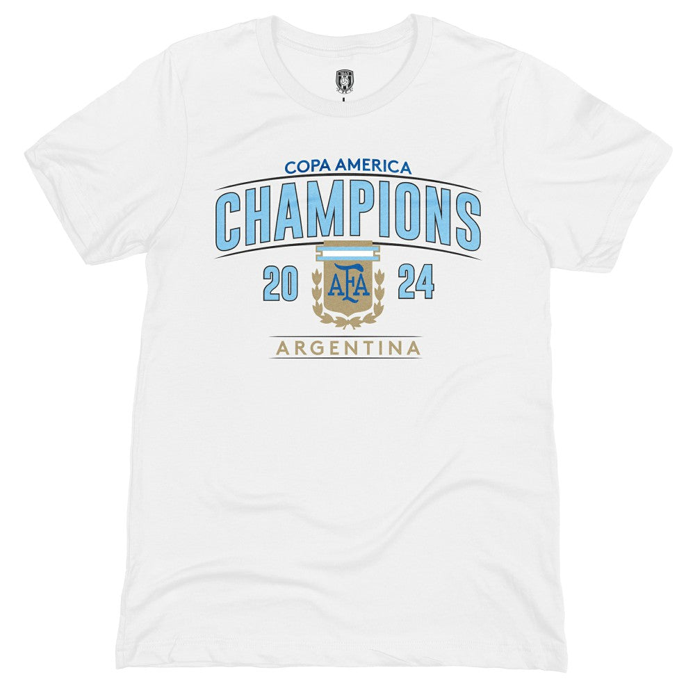 Argentina National Team 1863FC 2024 Copa America Champions T-Shirt White - FIFA World CUP