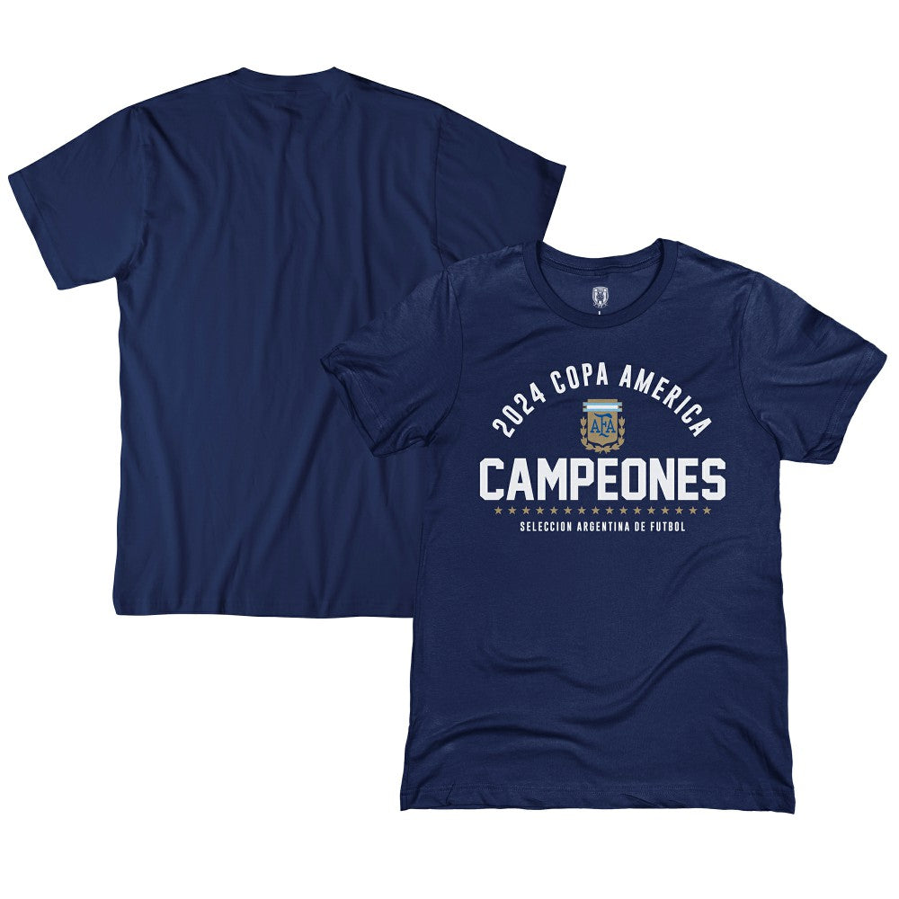 Argentina National Team 1863FC 2024 Copa America Champions T-Shirt Navy - FIFA World CUP