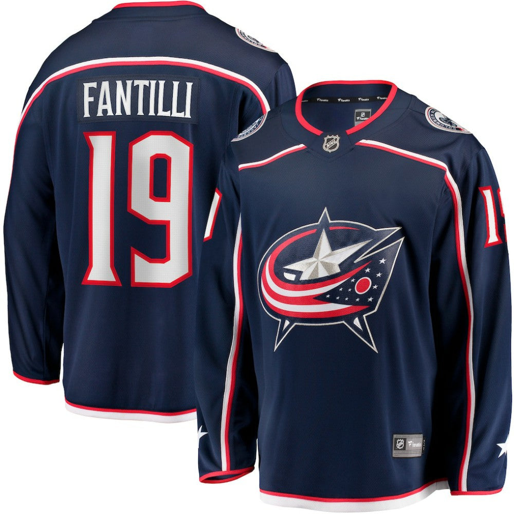 Adam Fantilli Columbus Blue Jackets Fanatics Home Premier Breakaway Player Jersey - Navy - NHL