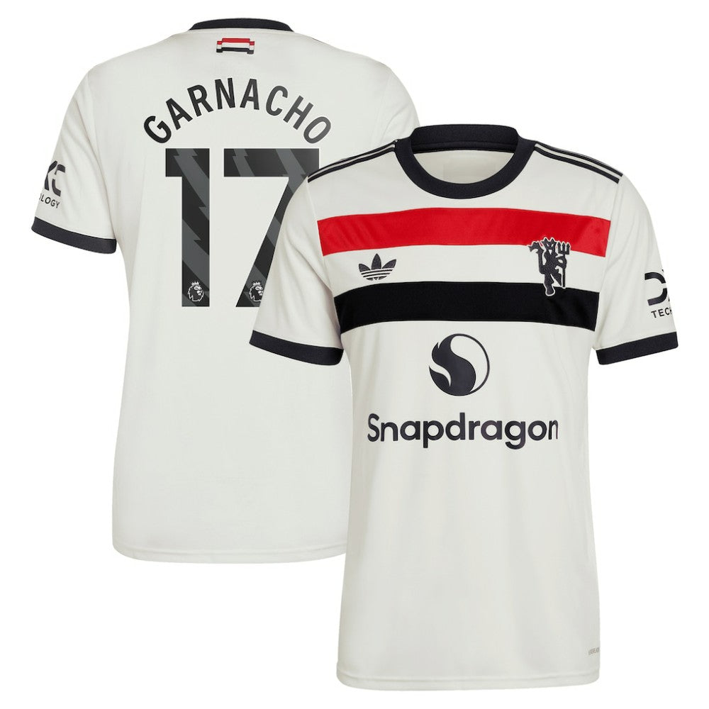 Alejandro Garnacho Manchester United Originals 2024/25 Third Replica Jersey Cream | Adidas