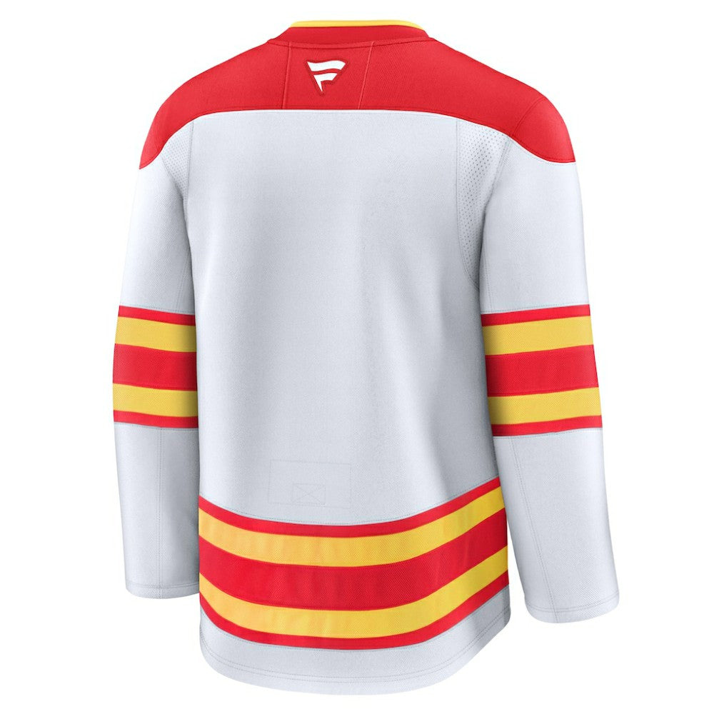 Calgary Flames Fanatics Away Premium Jersey - White - NHL