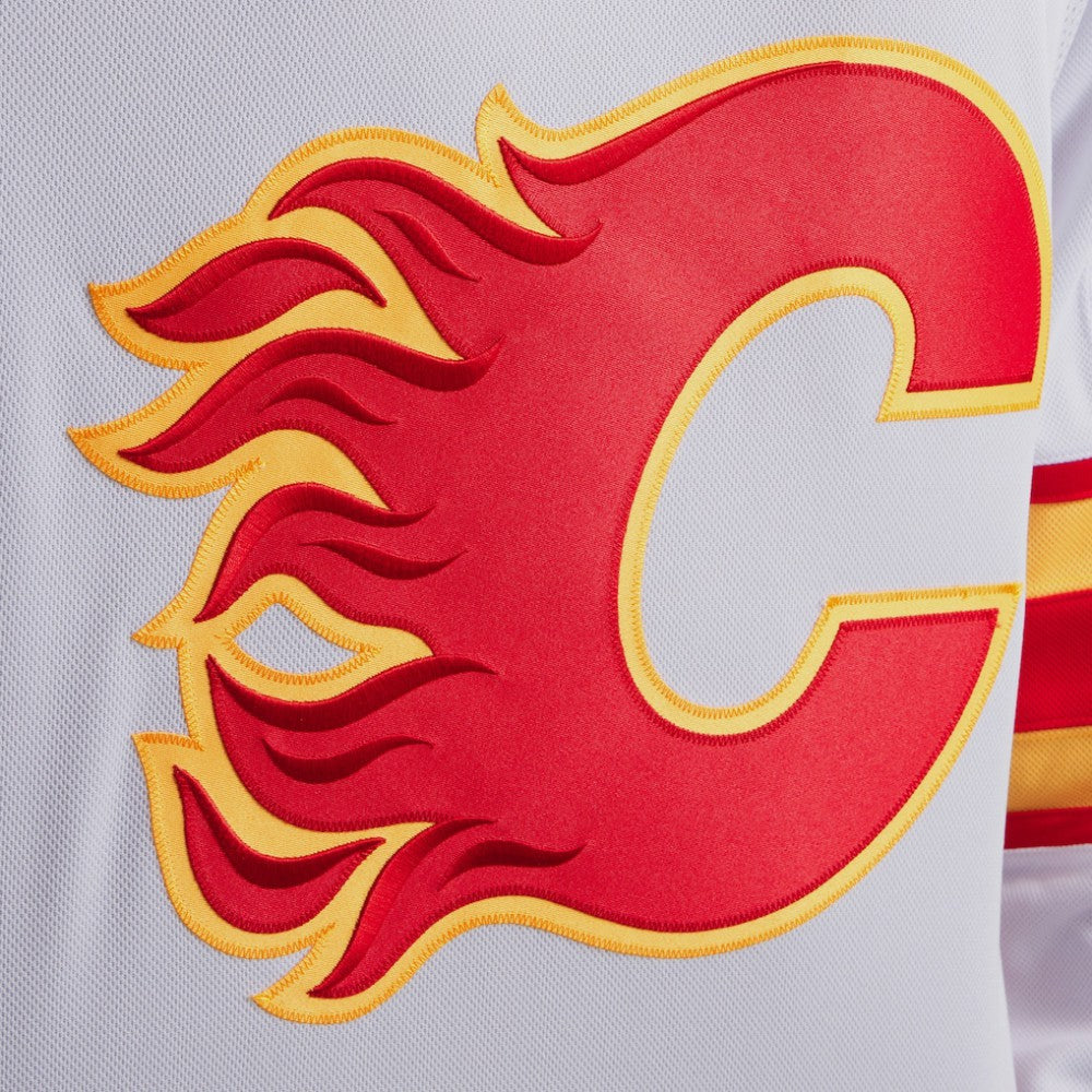 Calgary Flames Fanatics Away Premium Jersey - White - NHL