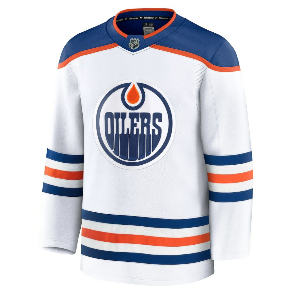 Edmonton Oilers Fanatics Away Premium Jersey - White - NHL