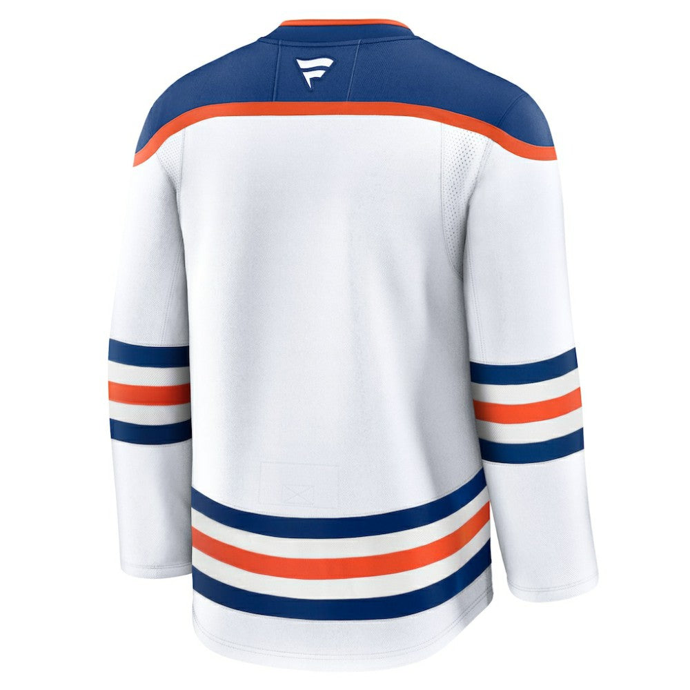 Edmonton Oilers Fanatics Away Premium Jersey - White - NHL