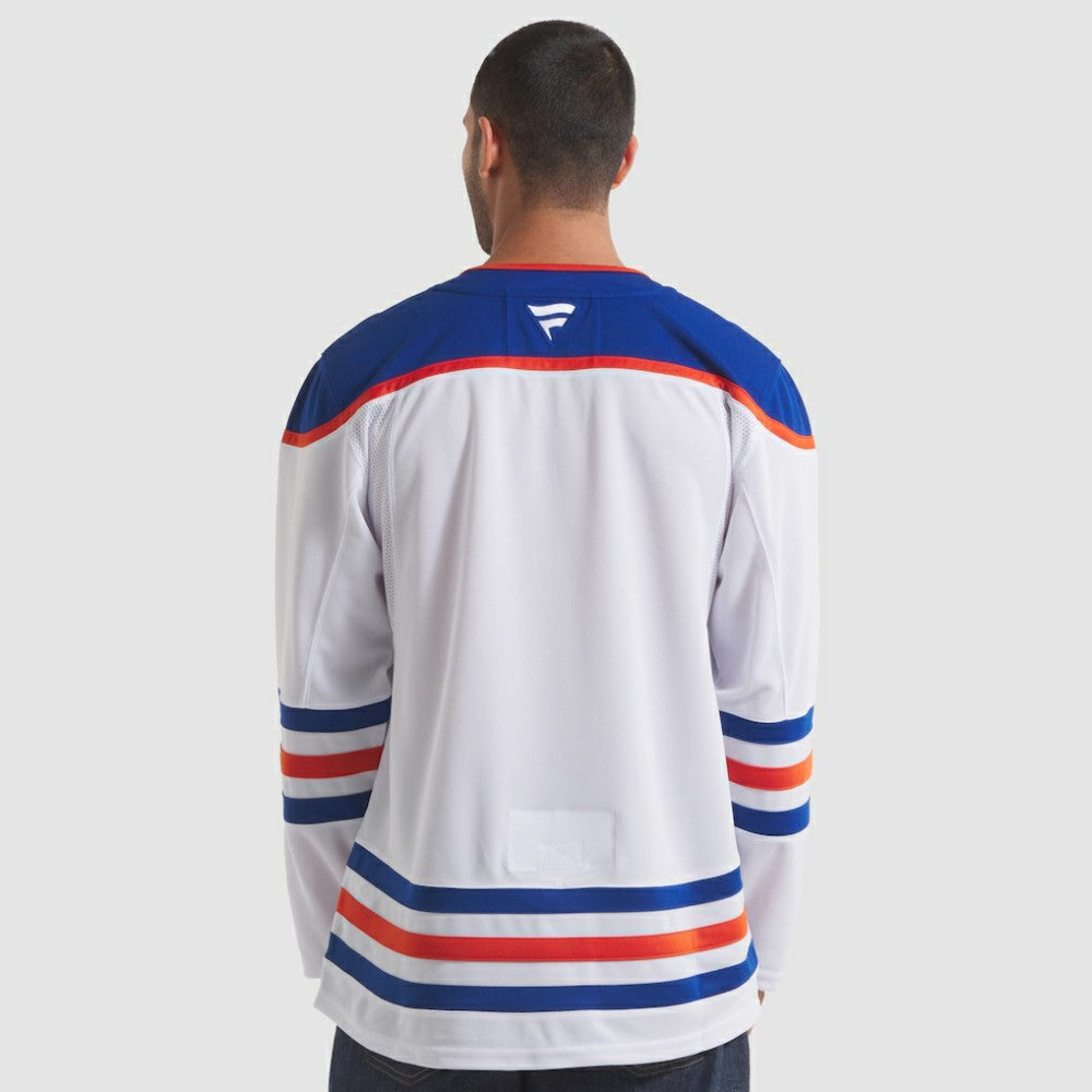 Edmonton Oilers Fanatics Away Premium Jersey - White - NHL