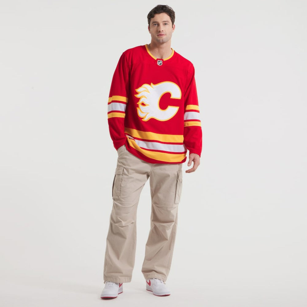 Calgary Flames Fanatics Home Premium Jersey - Red - NHL