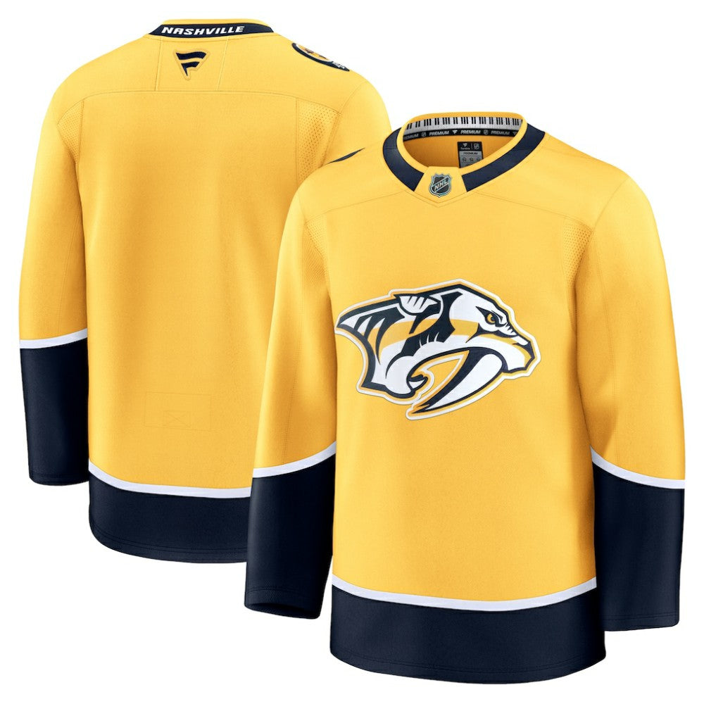 Nashville Predators Fanatics Home Premium Jersey - Yellow - NHL