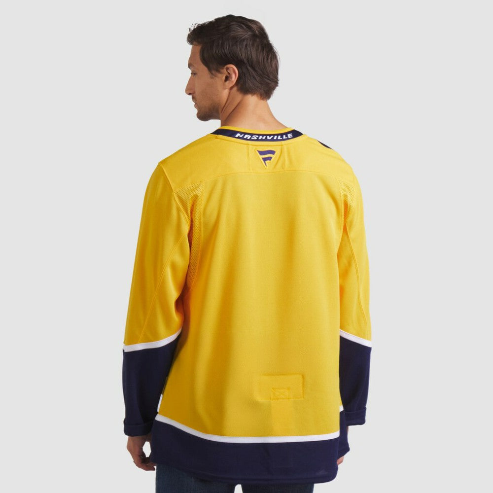 Nashville Predators Fanatics Home Premium Jersey - Yellow - NHL