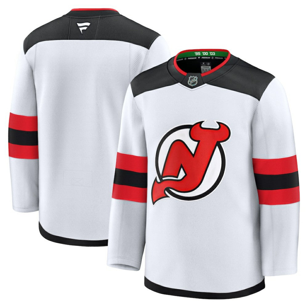 New Jersey Devils Fanatics Away Premium Jersey - White - NHL
