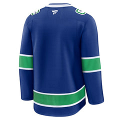 Vancouver Canucks Fanatics Home Premium Jersey - Blue - NHL