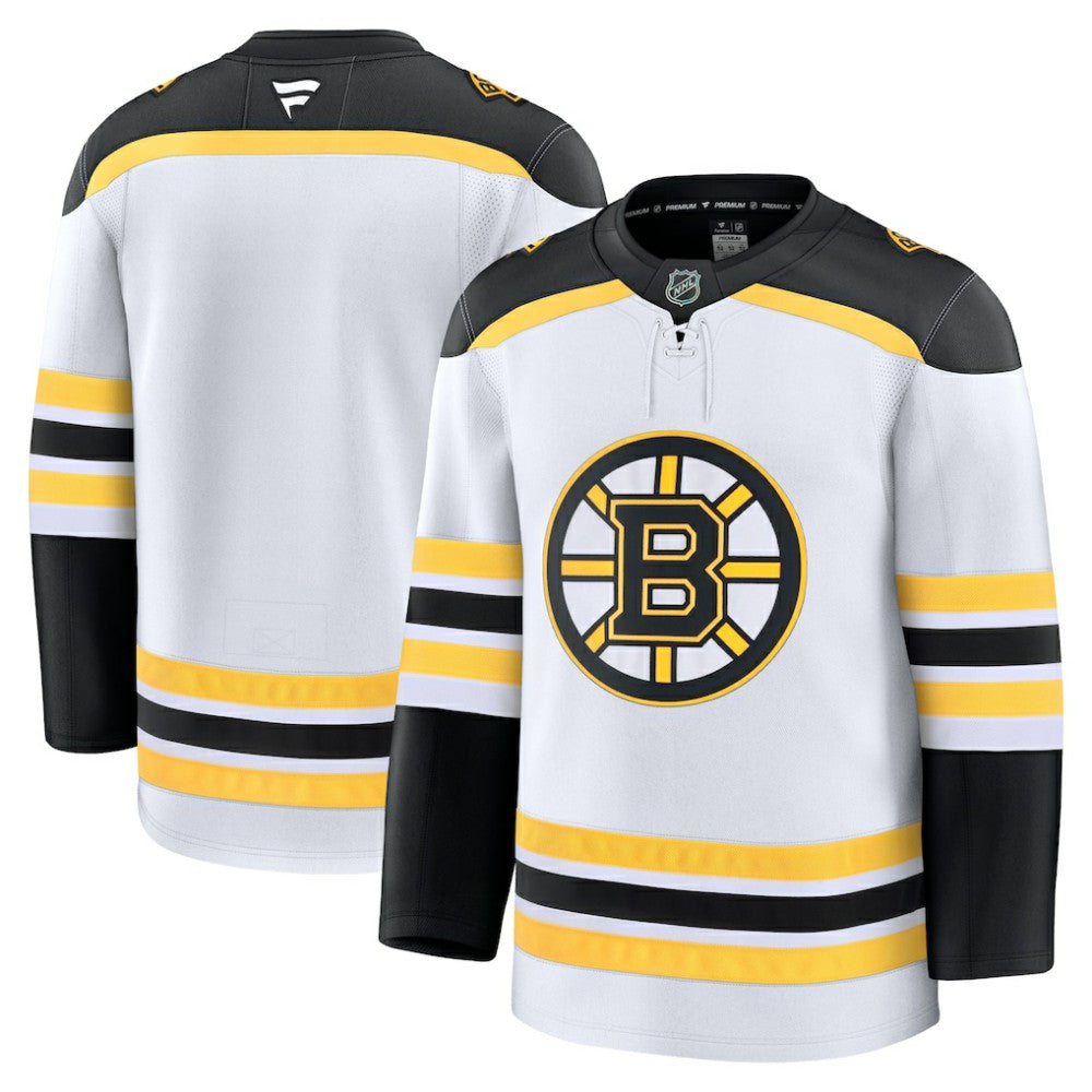 Boston Bruins Fanatics Away Premium Jersey - White - NHL