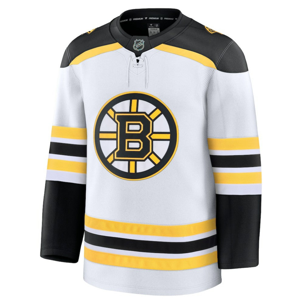 Boston Bruins Fanatics Away Premium Jersey - White - NHL