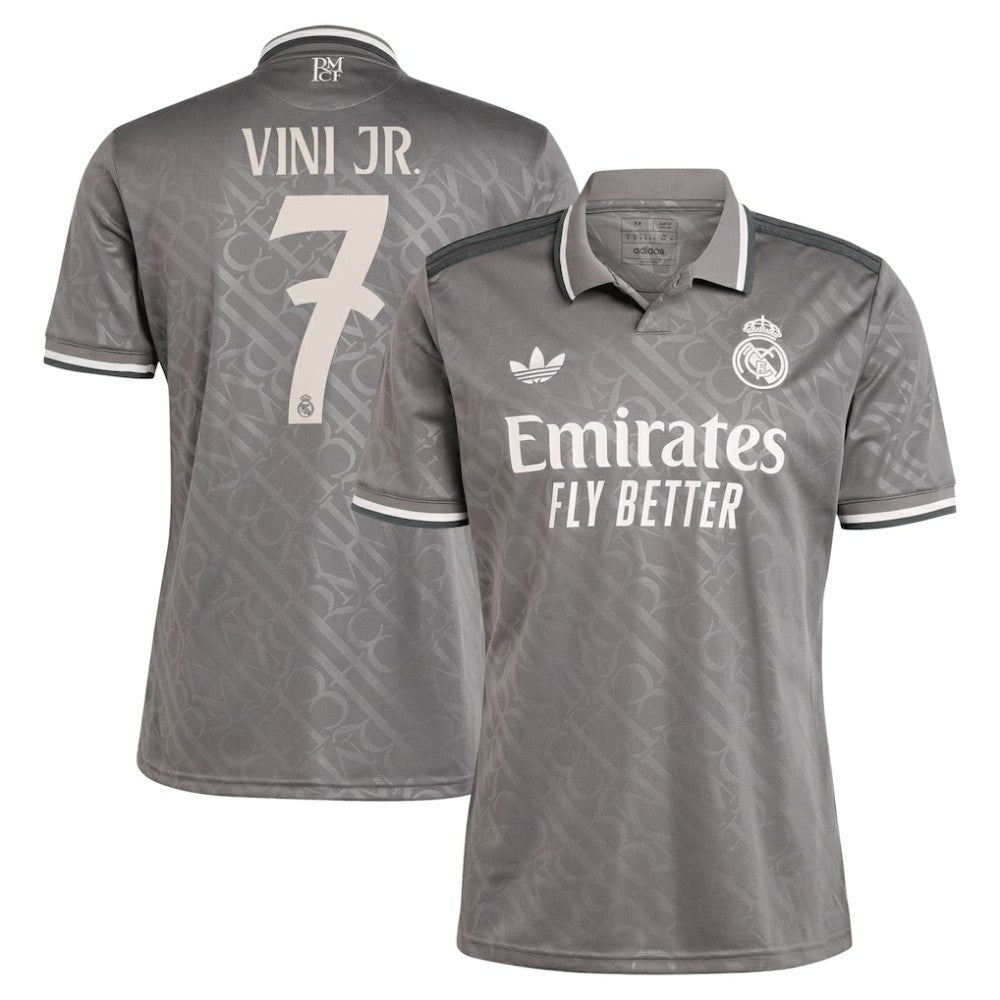 Vini Jr. Real Madrid Originals 2024/25 Third Replica Player Jersey Charcoal | Adidas discount