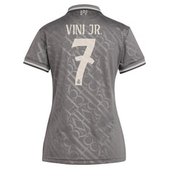 Vini Jr. Real Madrid Originals Women's 2024/25 Third Replica Player Jersey Charcoal | Adidas Sale