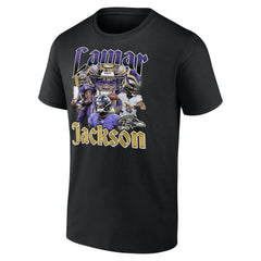 Lamar Jackson Baltimore Ravens Notorious Player Graphic T-Shirt Black | Fanatics