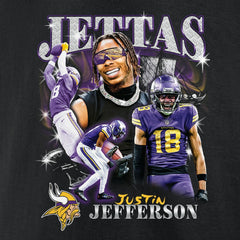 Justin Jefferson Minnesota Vikings Notorious Player Graphic T-Shirt Black | Fanatics