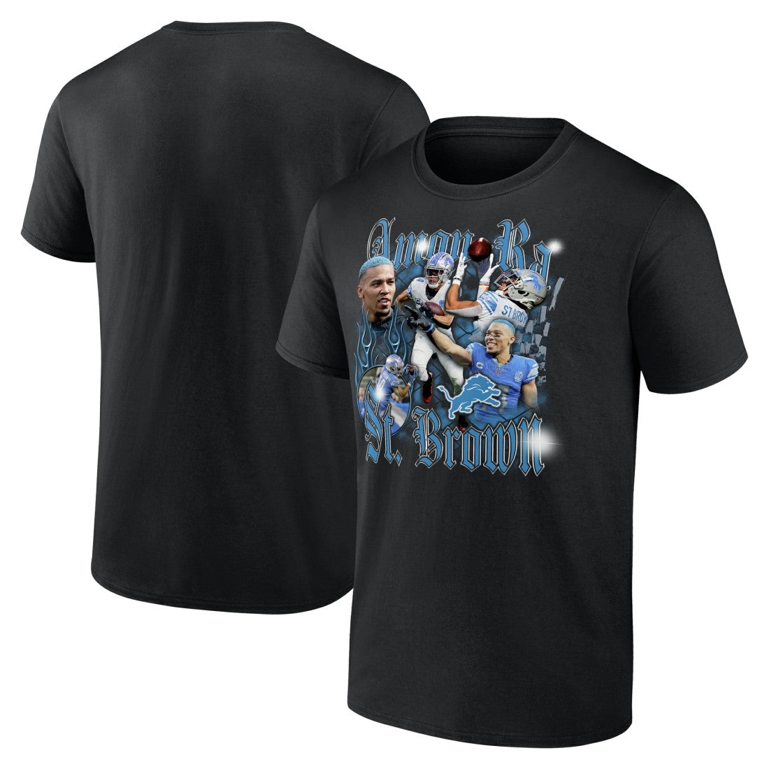 Amon-Ra St. Brown Detroit Lions Notorious Player Graphic T-Shirt Black | Fanatics