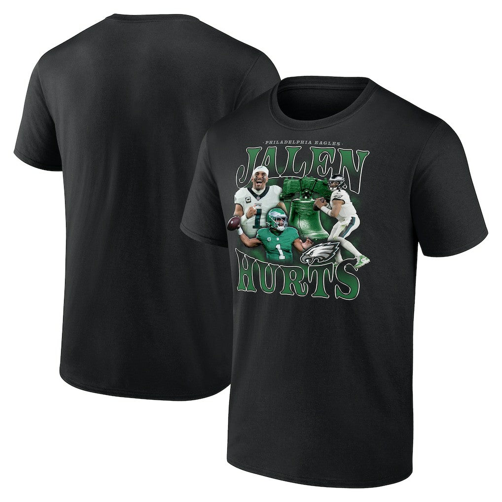 Jalen Hurts Philadelphia Eagles Notorious Player Graphic T-Shirt Black | Fanatics