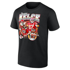 Travis Kelce Kansas City Chiefs Notorious Player Graphic T-Shirt Black | Fanatics